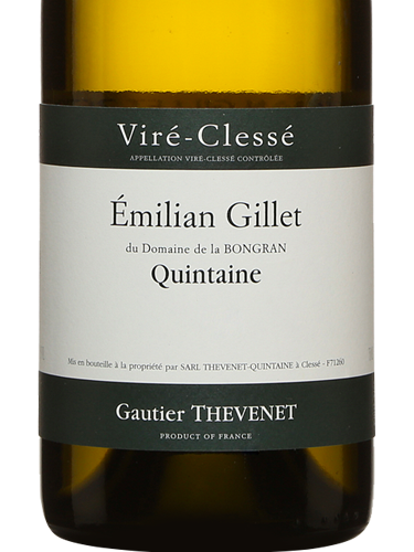 2022 Domaine de la Bongran Vire-Clesse Cuvee Emilian Gillet