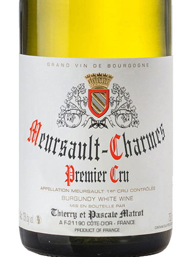 2023 Thierry & Pascale Matrot Meursault 1er Cru Les Charmes