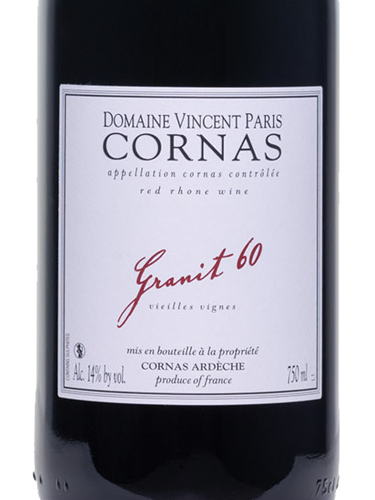 2023 Vincent Paris Cornas Granit 60