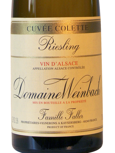 2022 Domaine Weinbach Riesling Cuvee Colette