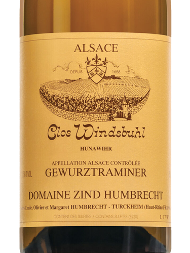 2022 Zind-Humbrecht Gewurztraminer Clos Windsbuhl