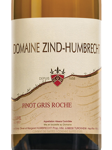 2022 Zind-Humbrecht Pinot Gris Roche Volcanique