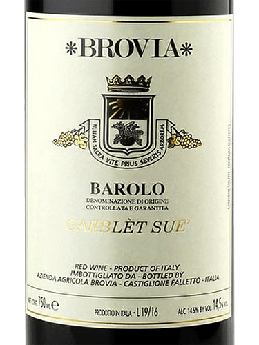 2021 Brovia Barolo Garblet Sue