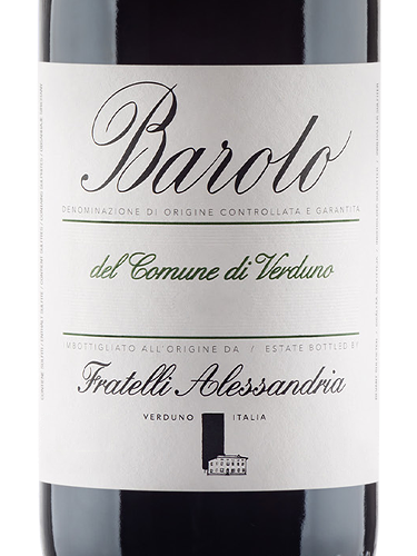 2021 Fratelli Alessandria Barolo del Comune di Verduno