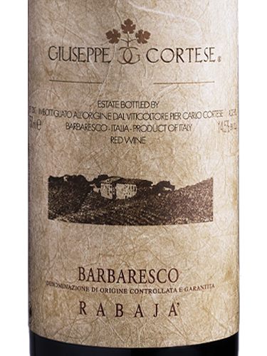 2021 Giuseppe Cortese Barbaresco Rabaja