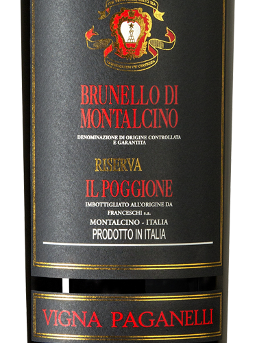 2019 Il Poggione Brunello di Montalcino Riserva Paganelli
