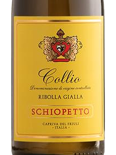 2023 Schiopetto Collio Ribolla Gialla