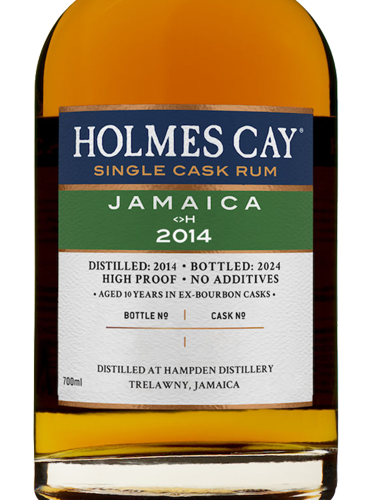 Holmes Cay 2014 Single Cask Hampden <>H Rum