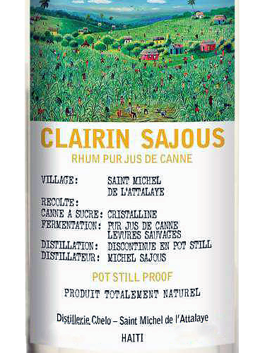 The Spirit of Haiti Clairin Sajous White Rum