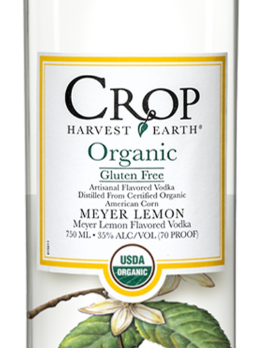Crop Meyer Lemon Organic Vodka