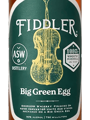 ASW Fiddler Big Green Egg 100� Bourbon Whiskey